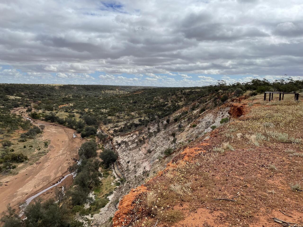 Cliffs above the river