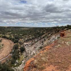 Cliffs above the river