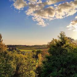 Coucher de soleil avant le dîner
