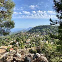 Rückblick auf das Bergdorf Beycik
