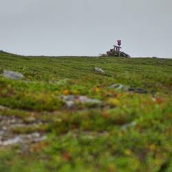 Der flache Gipfel aus der Ferne