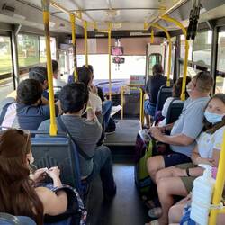 während der Rückfahrt