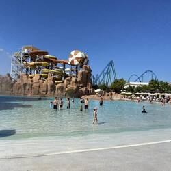 Über die Hälfte vom Park bestand aus einem grossen Wasserpark.