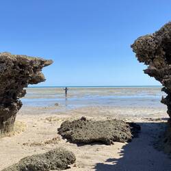 Amazing tides. This spot will be 5-6m underwater on the high.