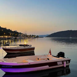 View from our table @ Lahoz Restoran — Boğaziçi, Muğla