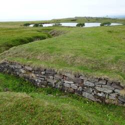 Schützengräben der deutschen Truppen aus dem 2. Weltkrieg