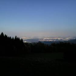 nächtliche Aussicht vom Bosslerhaus