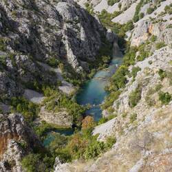Die Zrmanja nach dem Zusammenfluss