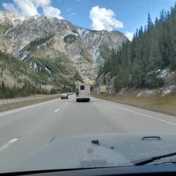 I-70, picture of RV while I am driving jeep behind