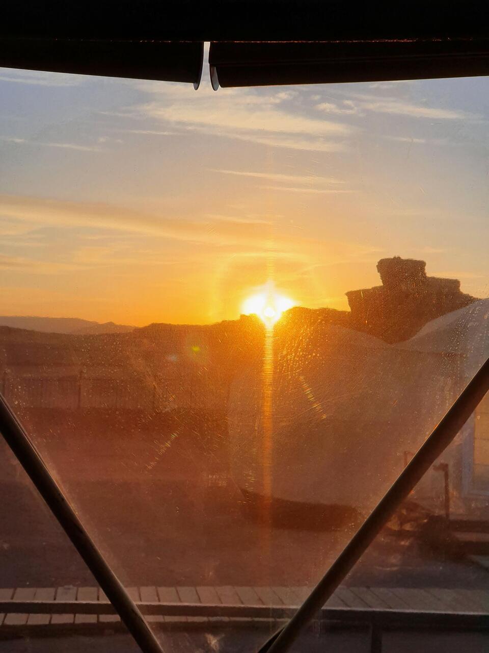 Lever de soleil sur Mayazen Rum camp