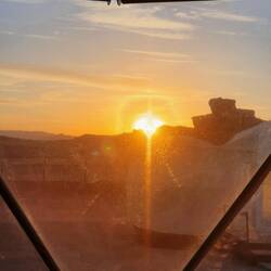 Lever de soleil sur Mayazen Rum camp