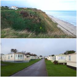 Mundesley; Cliffs / Caravan Park