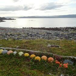 Hier hat jemand die bunten Bojen schon mal aufgeräumt.