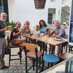 Retour de journée, après la plage, l'aquarium et le souk