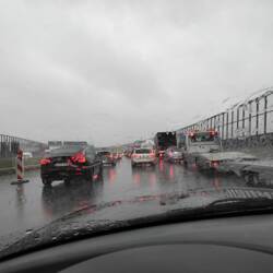 Stau vor dem Elbtunnel