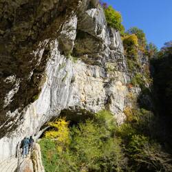 Die Doline ist riesig