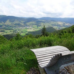 Ausblick ins Bernauer Hochtal vom Blößling