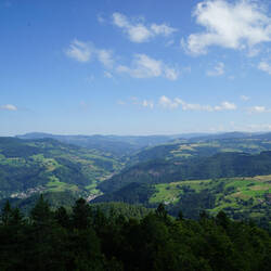 Ausblick vom Aussichtsturm Hohe Möhr