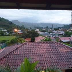 Ausblick auf Orosi von unserer Lodge