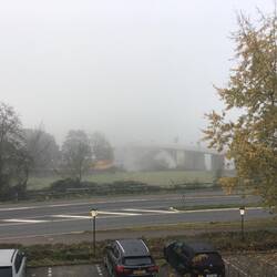 9 Uhr 4° und Nebel