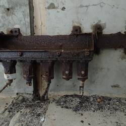 Rostige Elektroinstallation