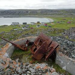 Reste einer Kanone ...