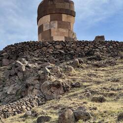 A funerary tower at Sillustani