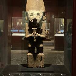 Wooden carved sculpture, ca 1000 AD