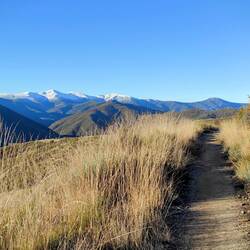 Superbes paysages sur la descente