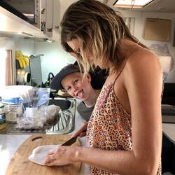 The girls always on squid prep