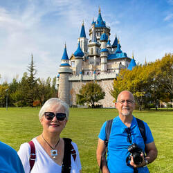 The castle's towers are modeled after famous towers in Turkey — Sazova Park, Eskişehir.