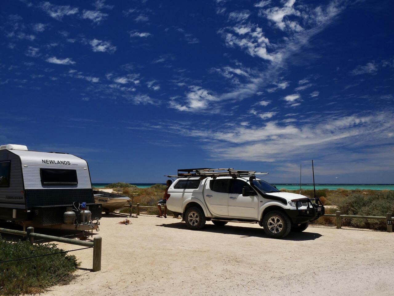 Our site, ocean views out one side
