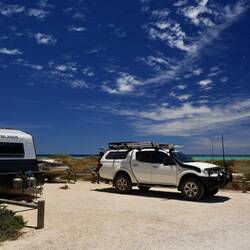 Our site, ocean views out one side