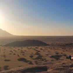Sonnenuntergang an der Campsite Spitzkoppe