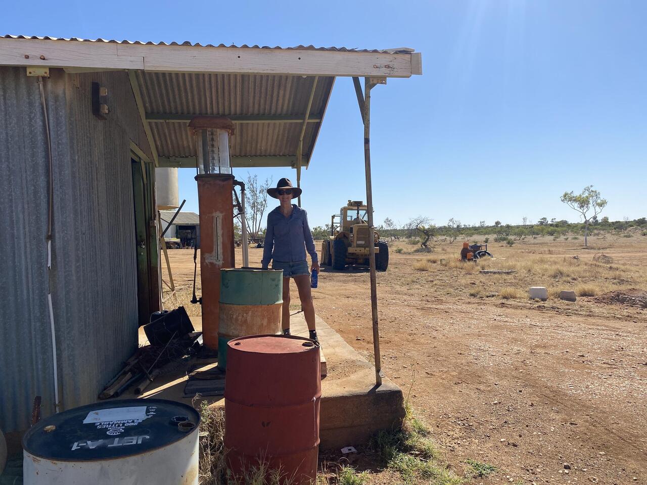 The fuel shed.