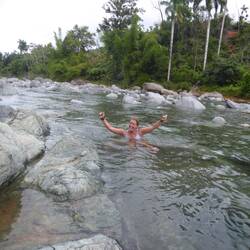 Rivier terugweg van Yunque