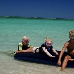 The kids love stealing uncle Shaun's blow up air bed