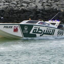 Polizeiboot in Dubai