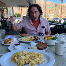 Post hike feast