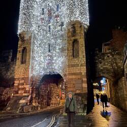 Michlegate, York, at Christmas
