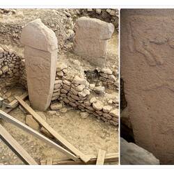 One of several excavated megaliths — Göbeklitepe ... Şanlıurfa, Turkey.