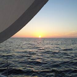 Mit Jan Paul zusammen haben wir heute den grünen Blitz des Sonnenuntergangs gesehen