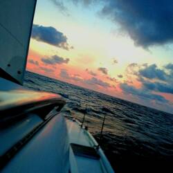 Sonnenuntergang voraus! Die Richtung Stimmt