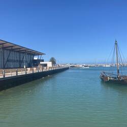 Replica of the longboat from the Batavia.