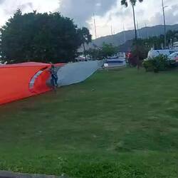 Coole Lösung zur Trocknung des Parasailor.