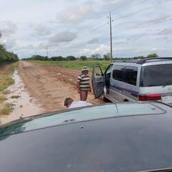 Festgefahren im Schlamm