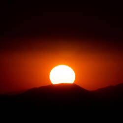 Sunset as we begin the descent down — Mount Nemrut ... Adıyaman, Turkey.