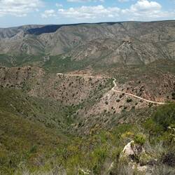 Looking downwards from the high plato you reach climbing the MAC