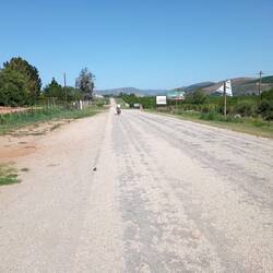 After around 180 km, back on paved roads again