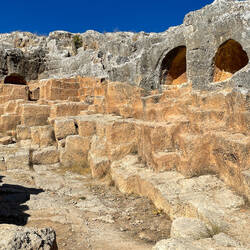 The rock quarry at the necropolis of Perrhe — Adıyaman, Turkey.